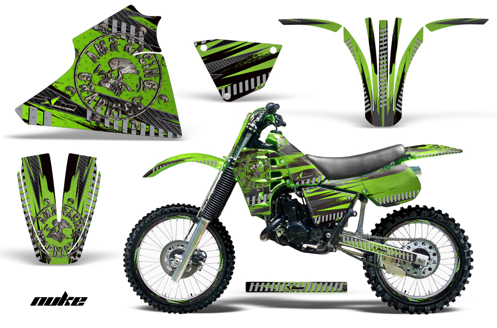 Kawasaki KX125 1983-1985 Graphics Kit Decal Nuke G NPs